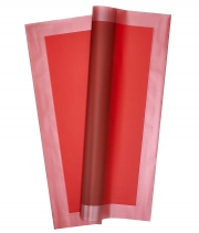 Изображение товара Плёнка в листах для цветов красная «Кант широкий перламутр» 20 шт. 